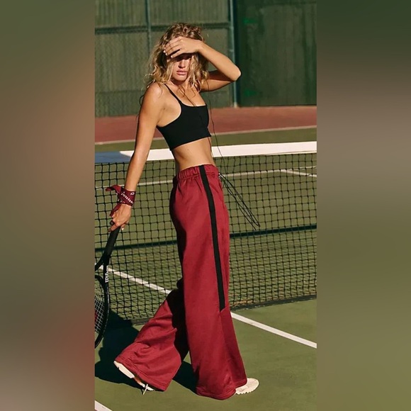FP Movement by Free People Burgundy Track Pants - Picture 3 of 3